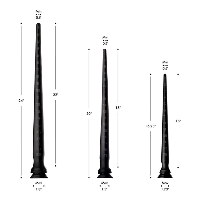 Silicone Tapered Anal Hose - Sex Toys