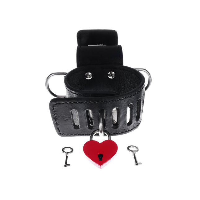 Secure Cross Cuff with D-rings and Locks by Kink