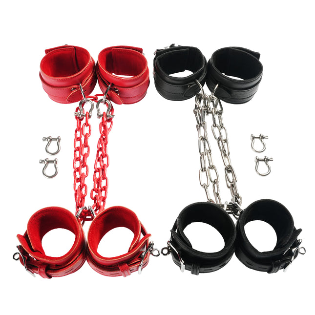Leather Chained Hogtie Set by Kink - Bondage Toys