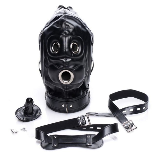 Bondage Hood with Penis Gag - BDSM Toys