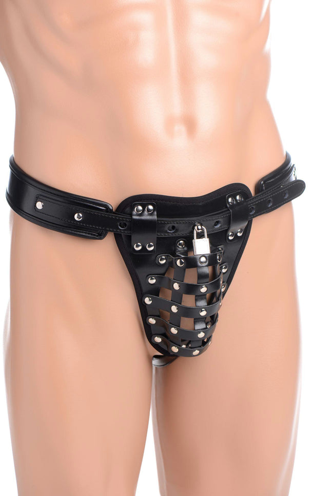 Male Chastity Netted Jock Strap - BDSM Gear