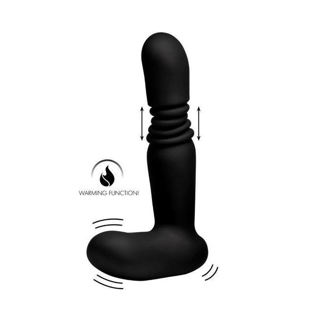 Silicone Thrusting Anal Plug With Remote Control - Sex Toys