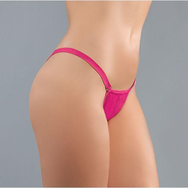 Adore Between The Cheats Wet Look Thong Panty - One Size - Fetishwear and Lingerie
