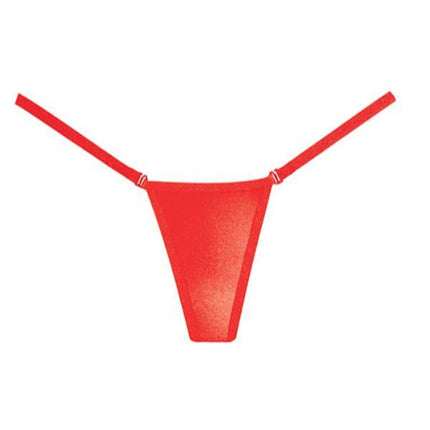 Adore Between The Cheats Wet Look Thong Panty - One Size - Fetishwear and Lingerie