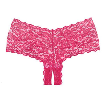 Adore Candy Apple Crotchless Hipster Lace Panty - One Size - Fetishwear and Lingerie