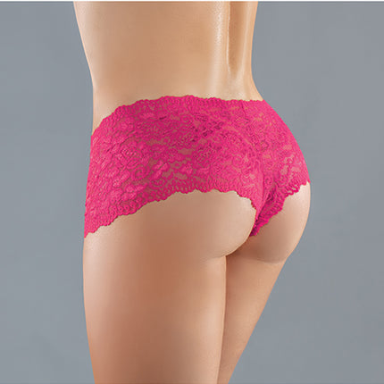 Adore Candy Apple Crotchless Hipster Lace Panty - One Size - Fetishwear and Lingerie