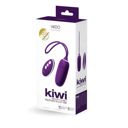 Vedo Kiwi Rechargeable Insertable Bullet Deep Purple by Kink