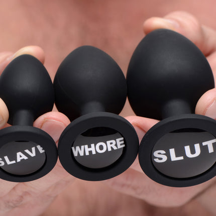 Dirty Words Anal Plug Set - Sex Toys