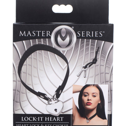 Lock-It Heart Choker - Fetishwear and Lingerie