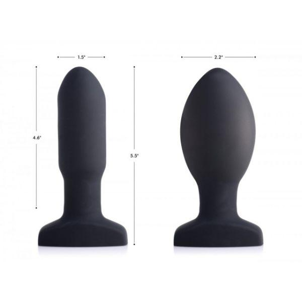 Swell Missile Remote Control Inflatable 10X Vibrating Silicone Anal Plug - Sex Toys