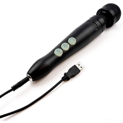 Doxy Die Cast 3 Wand Massager - Matte Black with Gold Accents - Kink Store