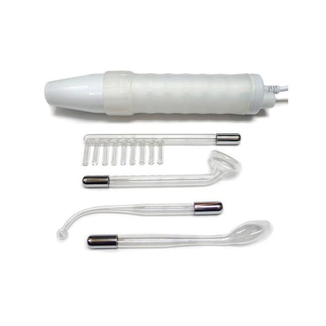 KinkLab Neon Wand Electrosex Kit ( White handle/Purple Elec) - Electro Toys