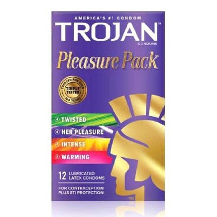 Trojan Pleasure Pack Assorted Condom Pack - Kink Store
