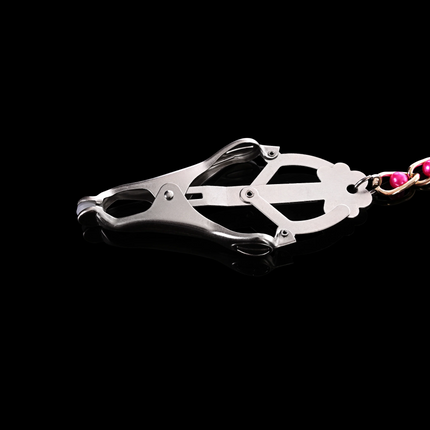 Clover Clamps with Red Ball Chain By Kink