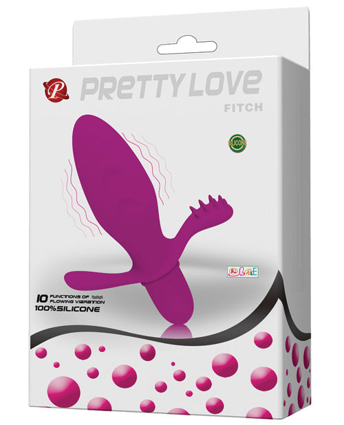 Pretty Love Fitch Anal Vibrator - Fuchsia - Anal Products
