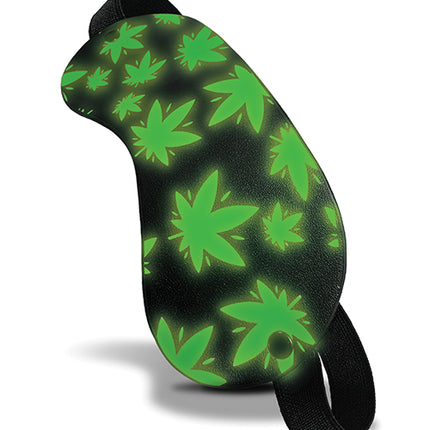 Stoner Vibes Glow in the Dark Blindfold - Bondage Blindfolds & Restraints