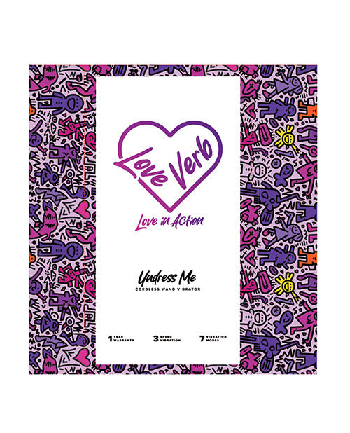 Love Verb Undress Me Copper-Infused Wand - Lilac - Massage Products