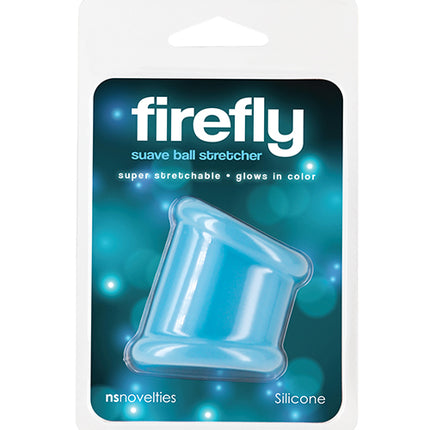 Firefly Glow in the Dark Suave Ball Stretcher - White - Penis Enhancement