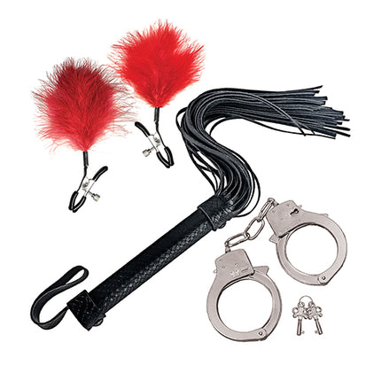 Bondage by Nasstoys Whip & Cuff Set