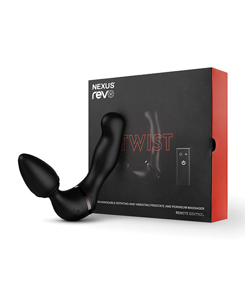 Nexus Revo Twist Rotating & Vibrating Massager - Black - Anal Products