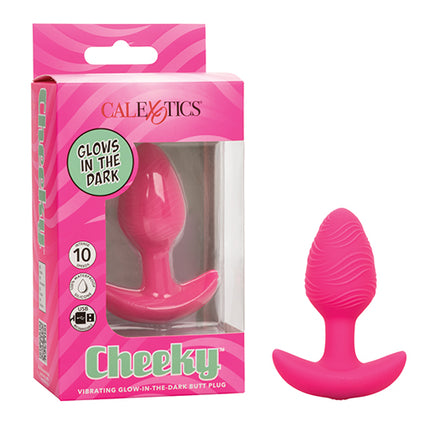 Cheeky Glow in the Dark Vibrating Butt Plug - Anal Products