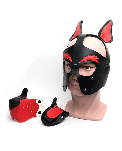 665 Playful Pup Hood. - Bondage Blindfolds & Restraints