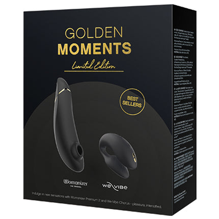 We-Vibe Chorus / Womanizer Premium 2 Golden Moments Collection 2023 - Black/Gold - Vibrators