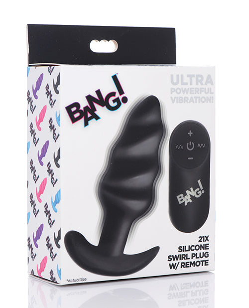 Bang! Vibrating Butt Plug W/remote Control - Anal Products