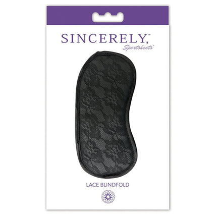 Sincerely, Sportsheets Lace Blindfold Black - Bondage and Kink