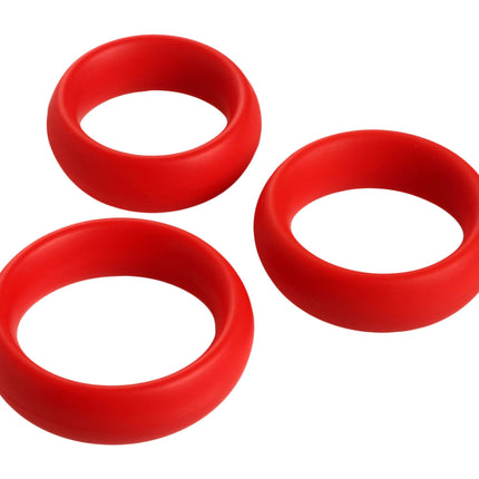 3 Piece Silicone Cock Ring Set