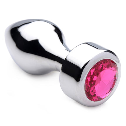 Hot Pink Gem Weighted Anal Plug - Butt-Plugs