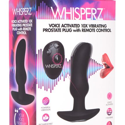 Voice Activated 10X Vibrating Prostate Plug with Remote Control