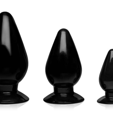 Triple Cones 3 Piece Anal Plug Set - Butt-Plugs