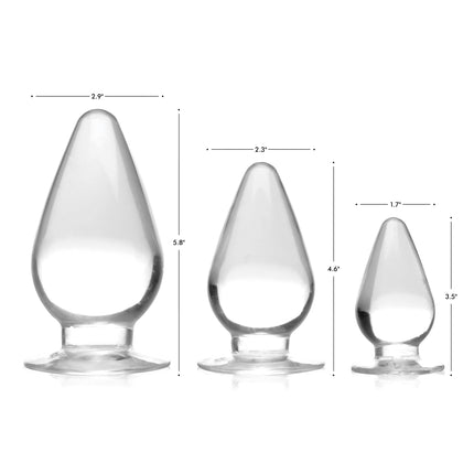 Triple Cones 3 Piece Anal Plug Set - Butt-Plugs