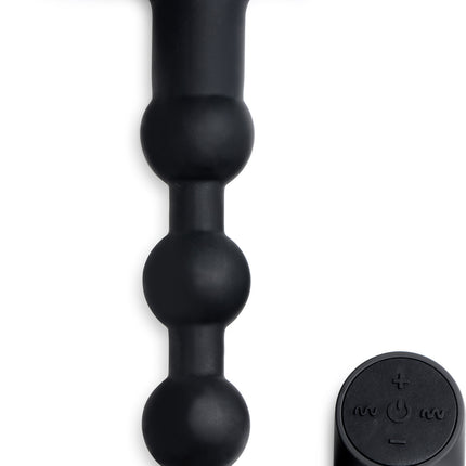 Remote Control Vibrating Silicone Anal Beads - Vibesextoys