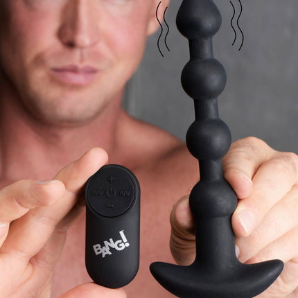 Remote Control Vibrating Silicone Anal Beads - Vibesextoys