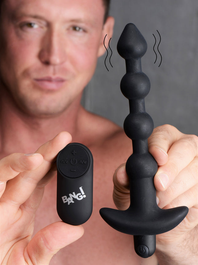 Remote Control Vibrating Silicone Anal Beads