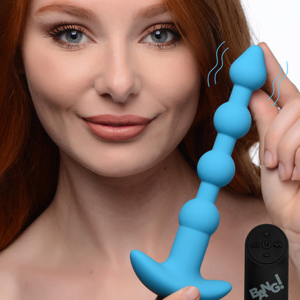 Remote Control Vibrating Silicone Anal Beads - Vibesextoys