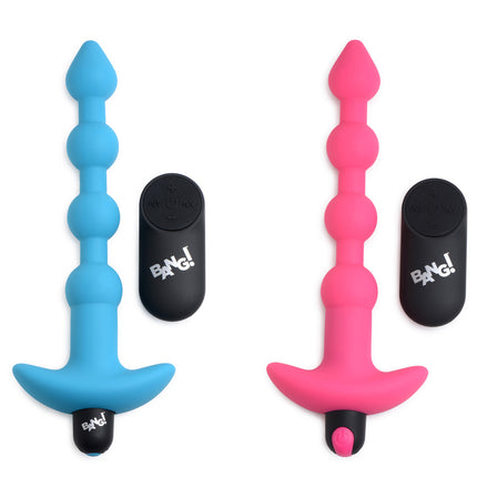 Remote Control Vibrating Silicone Anal Beads - Vibesextoys