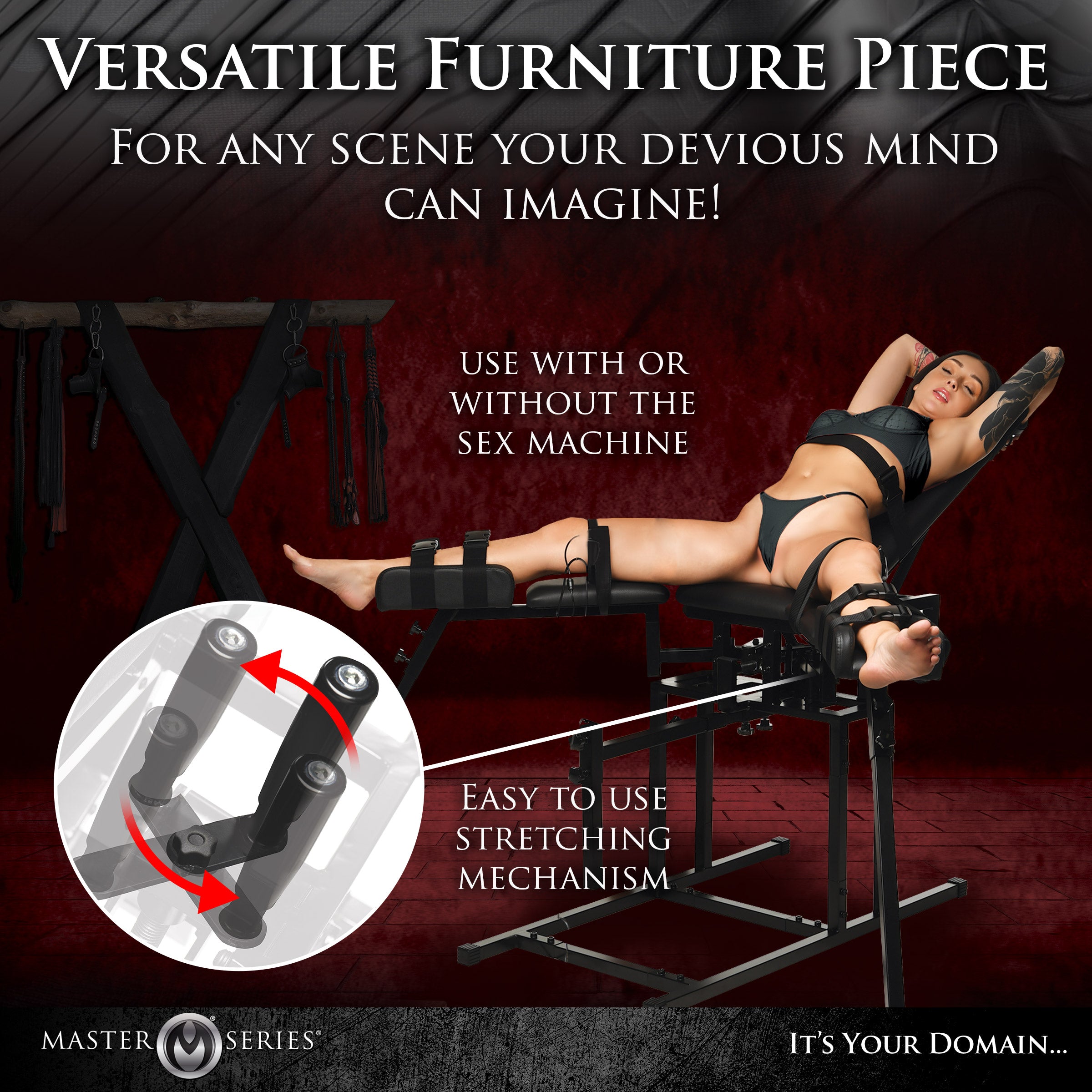 Master Series Obedience Chair W/Sex Machine