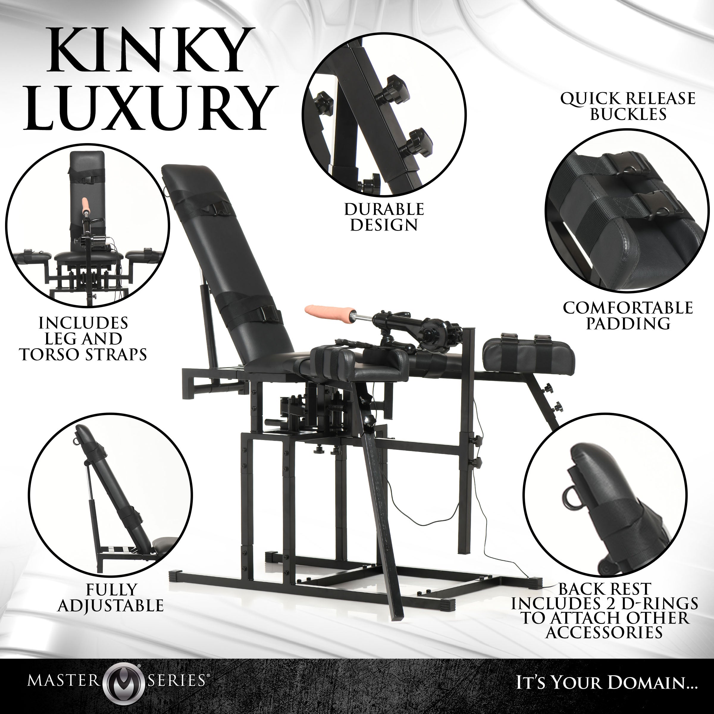 Master Series Obedience Chair W/Sex Machine