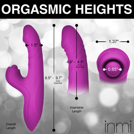 Bumping Bunny Thrusting & Pulsing Silicone Rabbit Vibrator - Vibesextoys