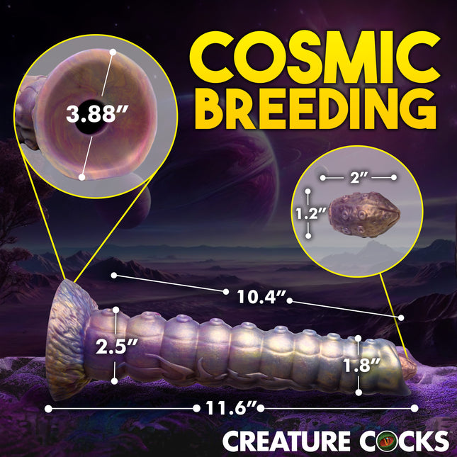 Deep Invader Tentacle Ovipositor Silicone Dildo with Eggs - Sex Toys