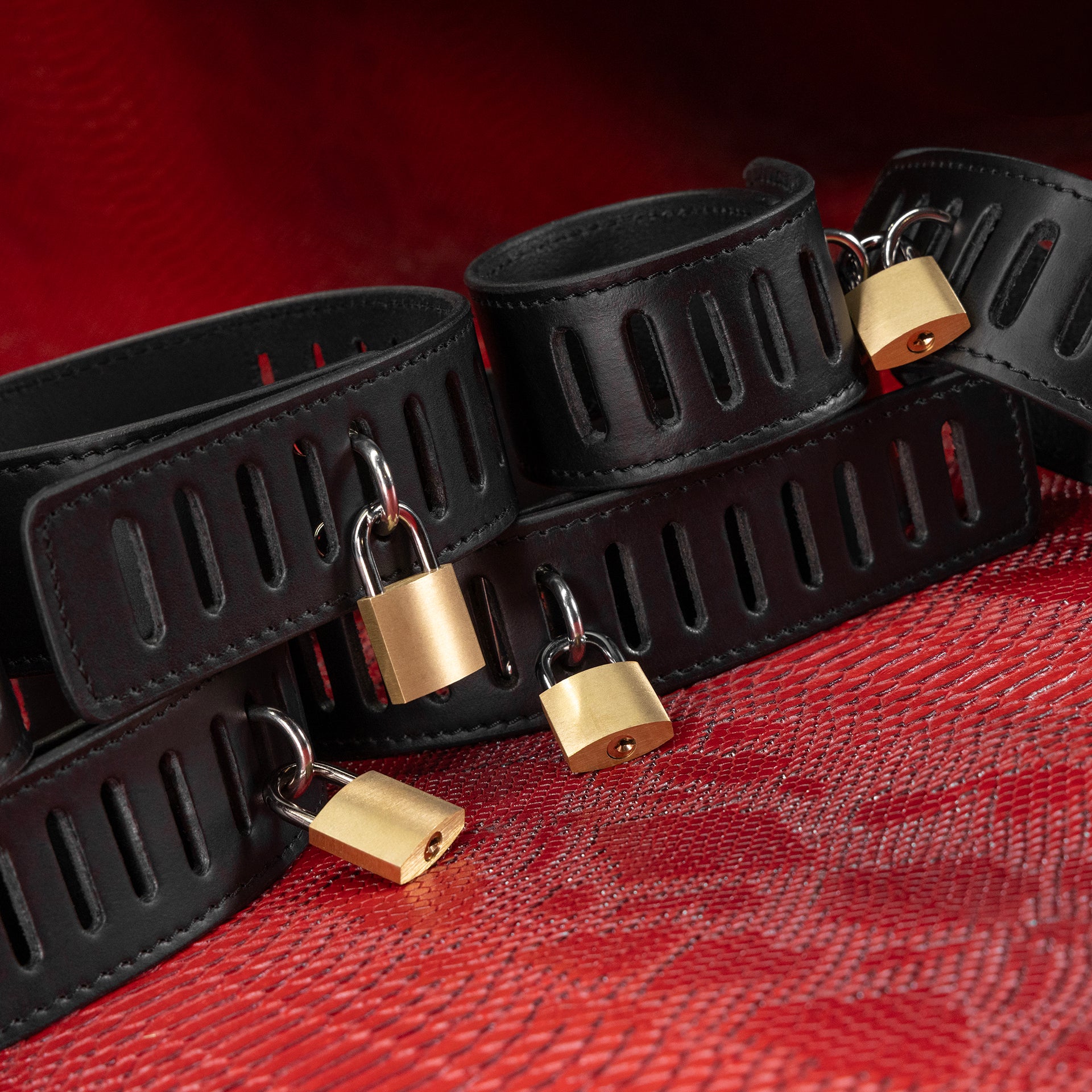 Simple Restraints Secure Leather Bondage Seven Piece Restraint Set – Kink Store