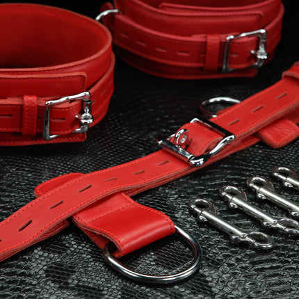 Submission Set: Premium Leather Restraint Kit By Kink