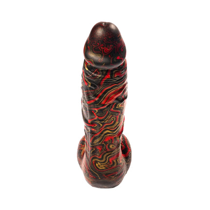 Inferno 7” Silicone Dildo Vapor Gold by Kink