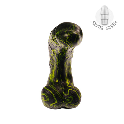 Sinking Serpent 6” Silicone Dildo Neon Vapor by Kink