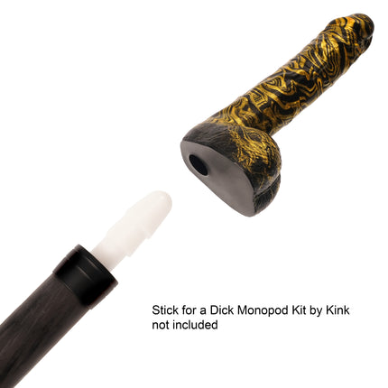 Fusion Rod 8.5” Silicone Dildo Vapor Gold by Kink