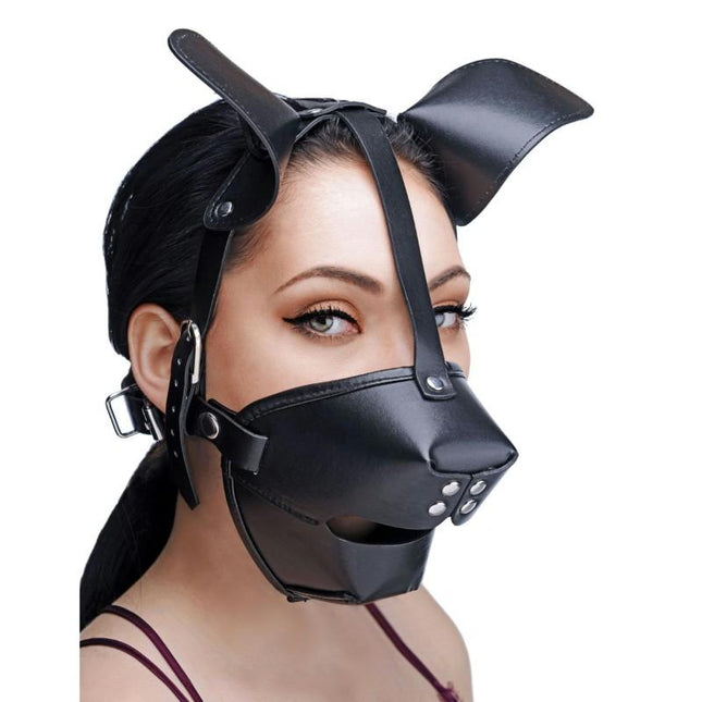 Pup Puppy Play Hood and Breathable Ball Gag - BDSM Gear