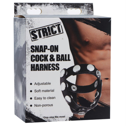 Snap-On Cock and Ball Harness - Sex Toys